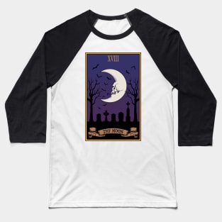 The Moon Tarot Baseball T-Shirt